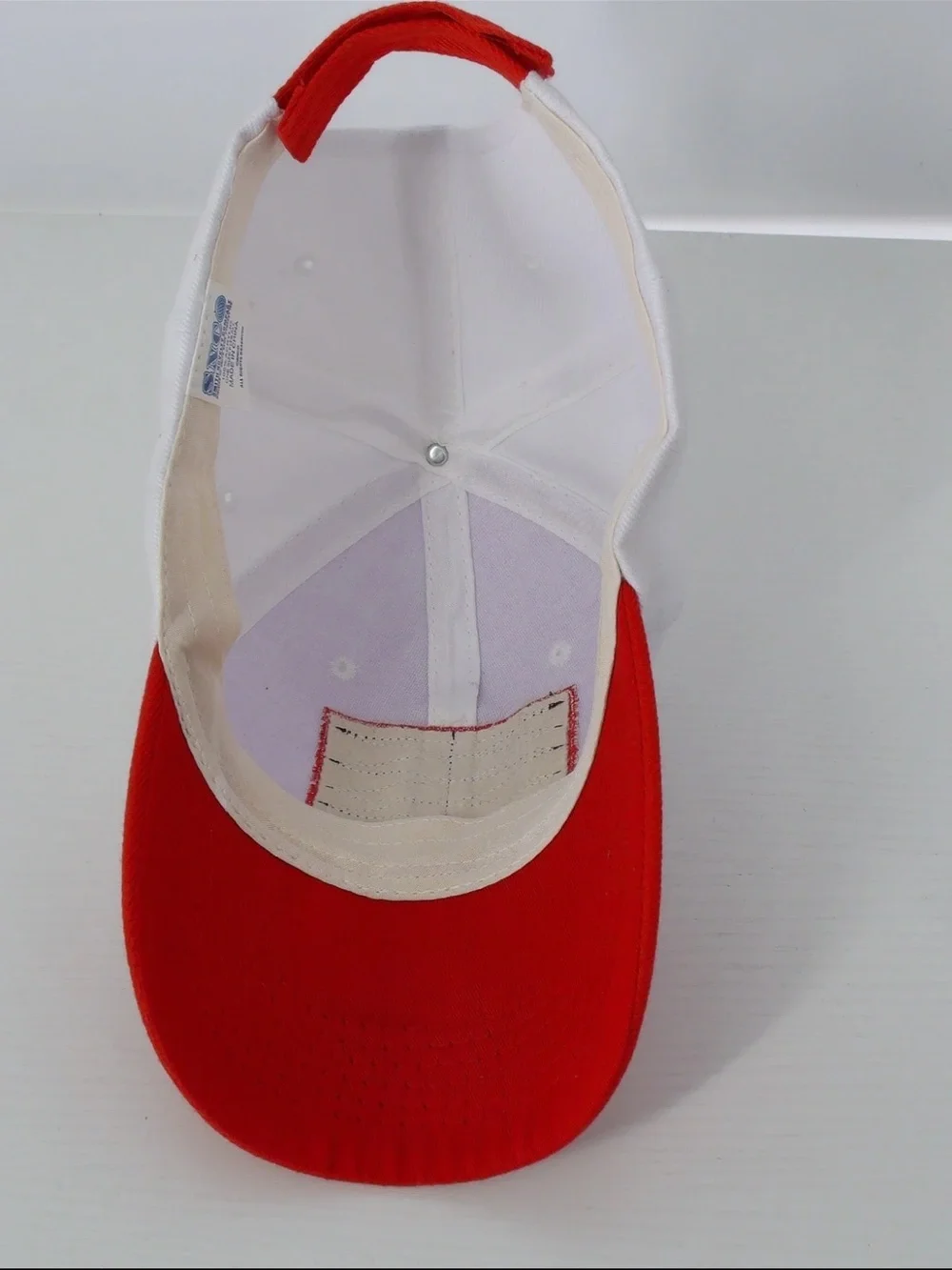 California Republic Embroidered Patch White and Red Adjustable Cap Hat One Size